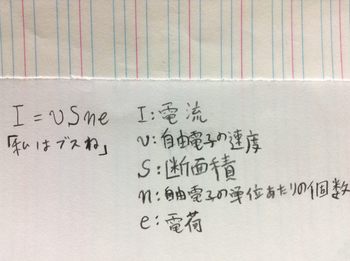 物理公式　I=vSne.JPG